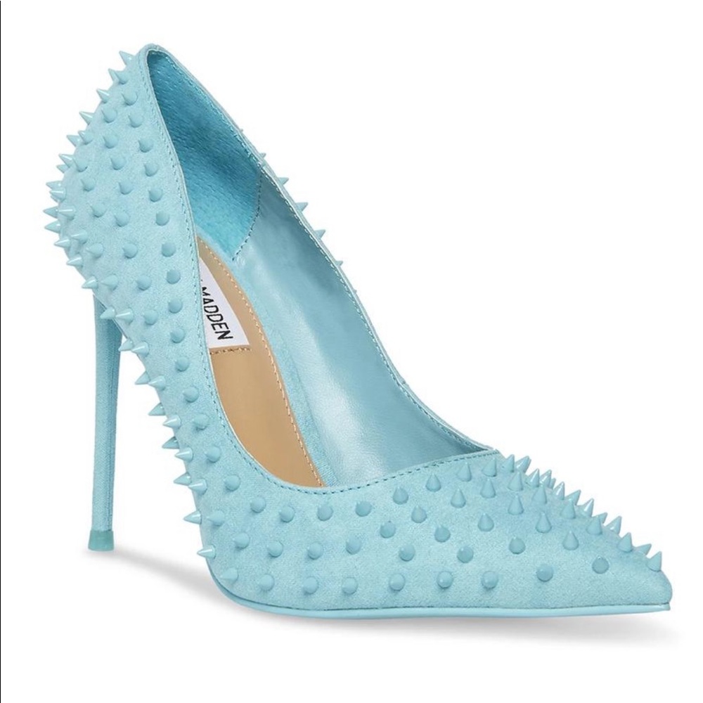 Steve Madden
Light Blue Vala Spiked Pointed Toe Stiletto Pumps